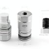 Summit Hydraulics Coupling Alloy Steel Nickel Plated ISO-1