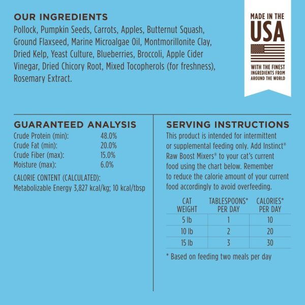 Instinct Raw Cat Food Topper Freeze Dried Pollock-9