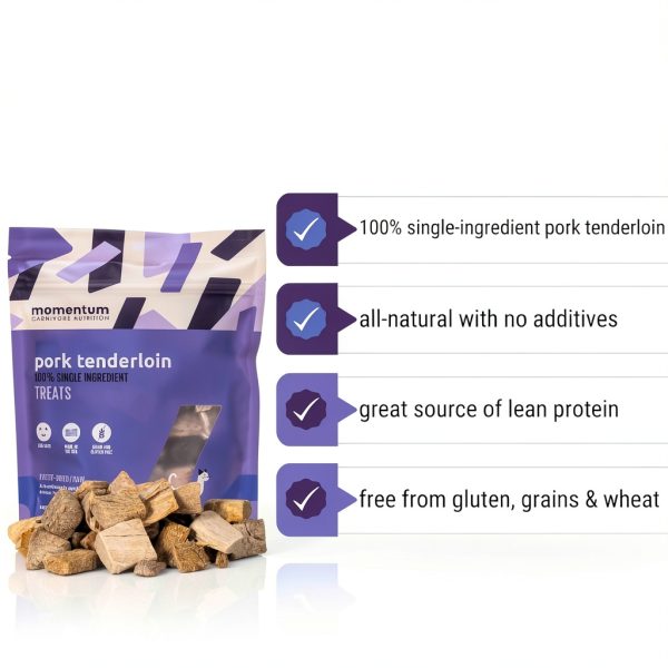 Momentum Carnivore Pork Tenderloin Cat Treats Freeze Dried-3