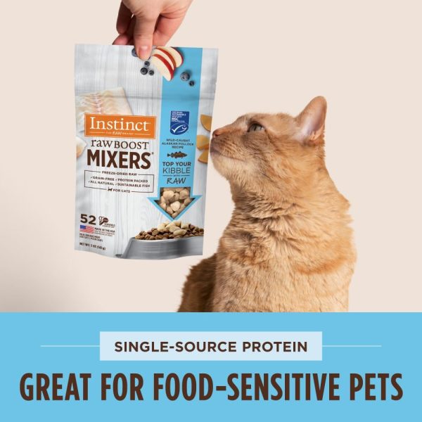 Instinct Raw Cat Food Topper Freeze Dried Pollock-7