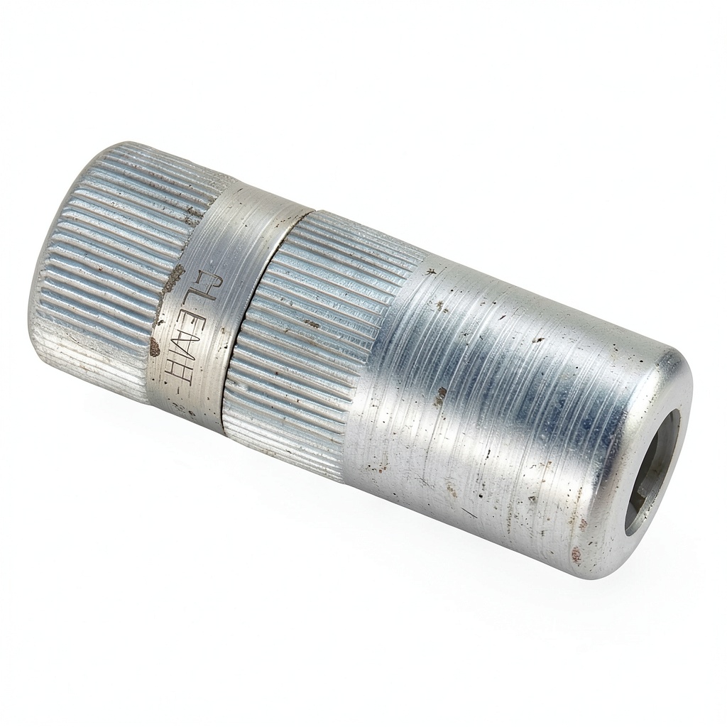 Alemite hydraulic coupling installed in an industrial hydraulic system