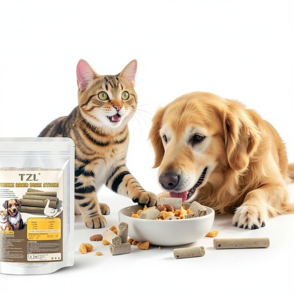TZL Freeze Dried Duck Sticks Cat Treats Protein Teeth-6