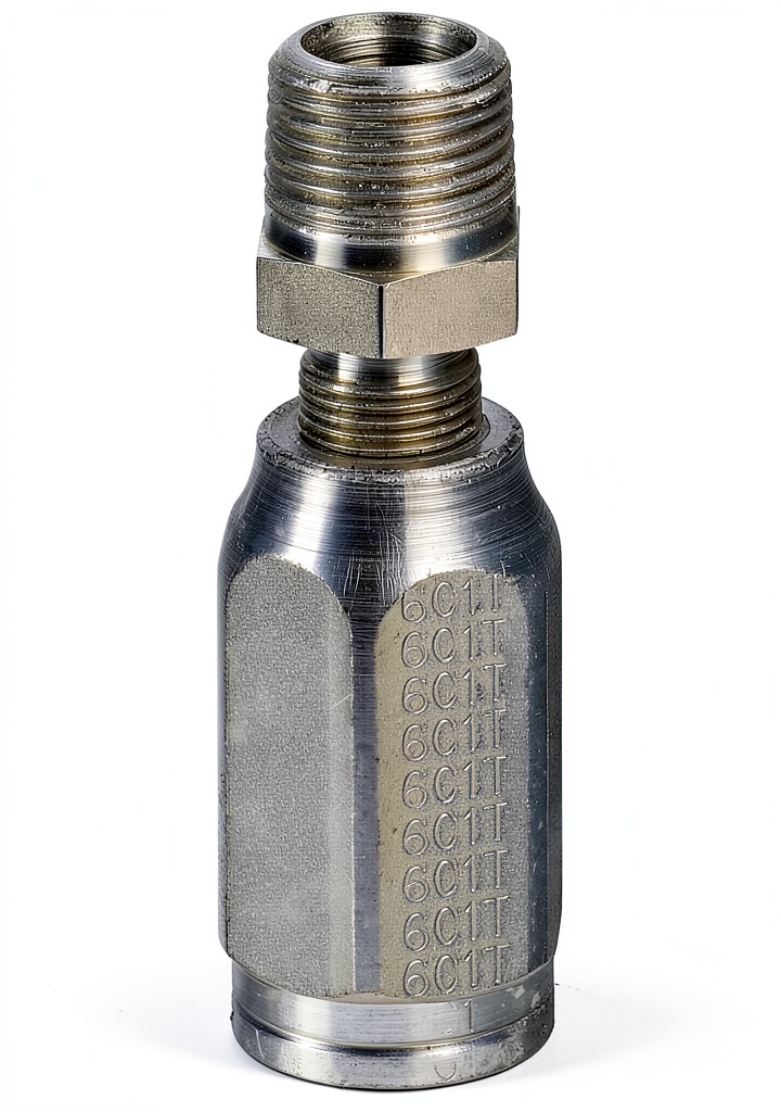 Gates hydraulic coupling with brass material and silver finish