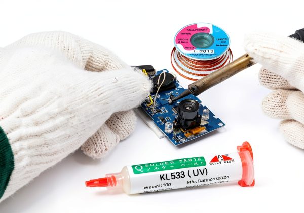 KL-533 Liquid Flux Kellyshun No Clean Rosin Flux with 5 ft Wick 2 Pack-3