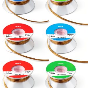 Hotop Solder Wicks 6-Piece No-Clean Desoldering Set 1.5m Multi-Color-0