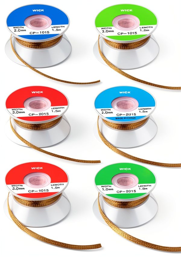 Hotop Solder Wicks 6-Piece No-Clean Desoldering Set 1.5m Multi-Color-0