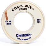 Chemtronics Desoldering Braid 10-50L 0.10in 50ft Thin Copper Wick-0