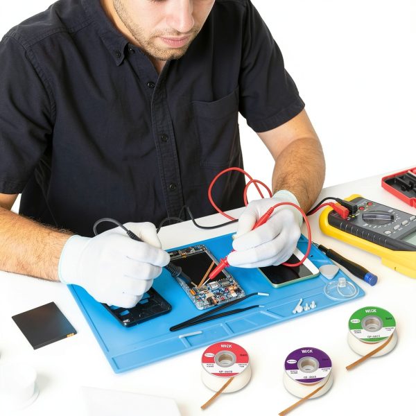 Solder Wick Zelphvt 6-Piece No-Clean Desoldering Set 0.04-0.14″-5