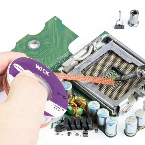 Solder Wick Zelphvt 6-Piece No-Clean Desoldering Set 0.04-0.14″-4